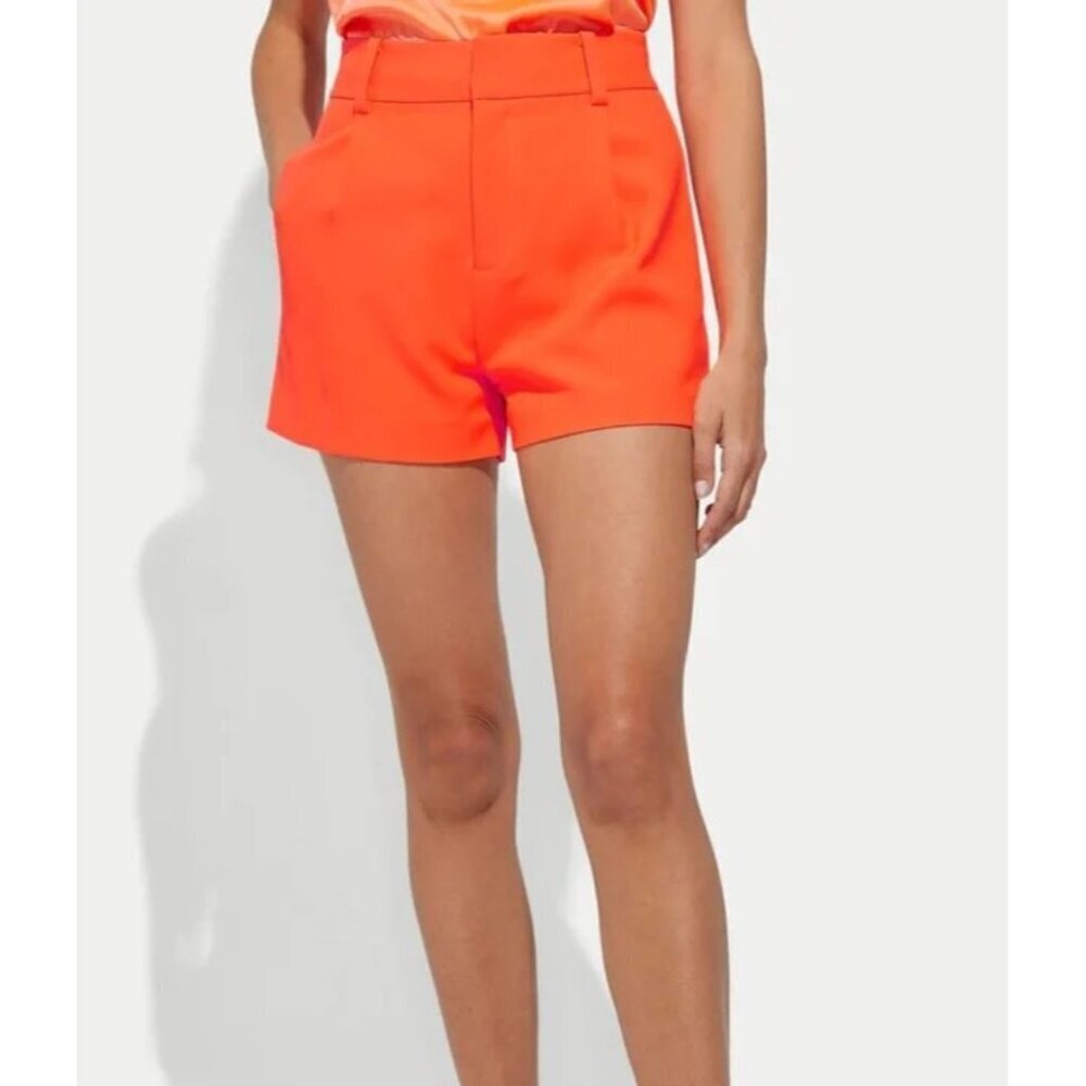 NEW GENERATION LOVE Sena Crepe Shorts in Papaya Size 0 NWT Orange